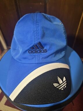 Adidas Royal Blue and Navy Curved-Brim Sport Cap
